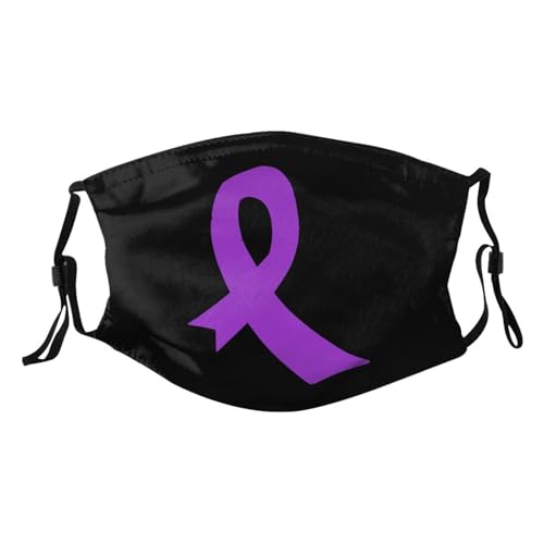 Lupus Awareness America Flag Purple Ribbon Adult Dust Mask Adjustable Dust Face with 2 Filter3