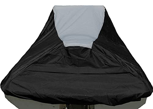 Super Heavy-Duty Top Of The Line Jetski Cover Compatible For Yamaha Wave Runner Vx Deluxe 2007-2014 Jet Ski Pwc Cover Black/Grey #TOP7