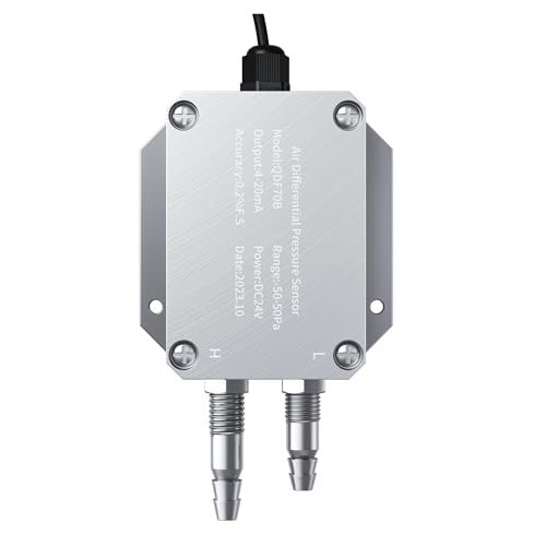 Transmetteur différentiel de pression sortie 4-20mA 0-10V pour mesure multi-gamme air - 6