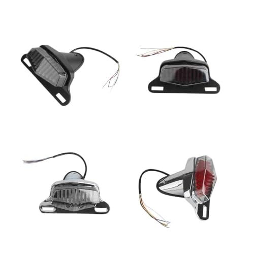 Feu de position moto 12V avec feu de stop LED et éclairage plaque pour Chopper - 6