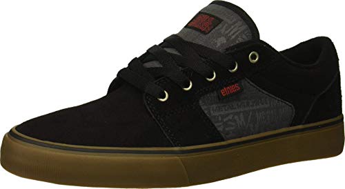 Image of Etnies Men's Barge LS Skate Shoe, Metal Mulisha Black /Dark Grey /Gum, 11