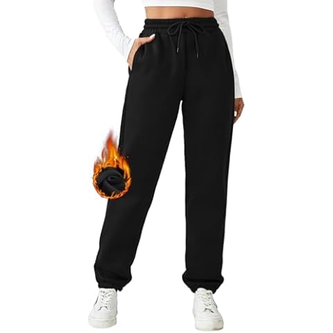 PINSPARK Women's Fleece Sweatpants Cover
