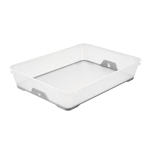 keeeper Stapelkorb, Rutschfest, DIN A4, 36 x 26,5 x 7 cm, Jonas, Nordic Grey