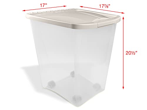 Van Ness 50-Pound Food Container with Fresh-Tite Seal and Wheels - Image 3