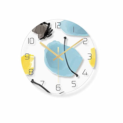 Horloge murale salon motif camouflage tendance pour décoration murale moderne
