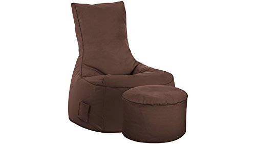 SITTING POINT only by MAGMA Sitzsack-Set Scuba Swing + Hocker braun