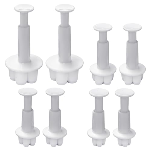 BIFHIG 8 Moldes para Hornear Pétalos, Moldes para Modelar Flores, Herramientas Creativas para Hornear, Reciclables, Aptas para Hacer Galletas, Pasteles Y Postres.