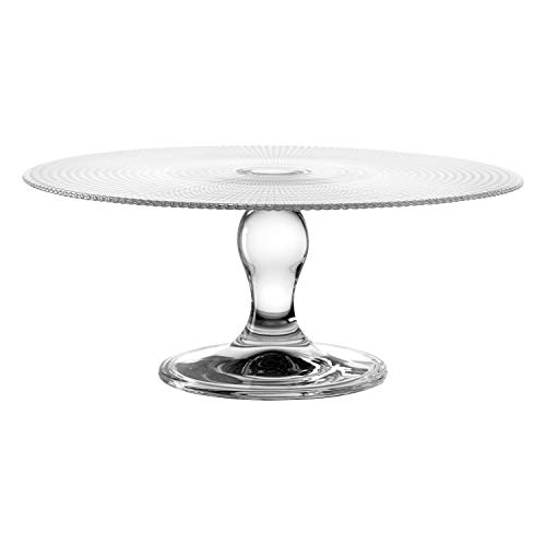 montana :Cake Tortenplatte auf Fuß, Durchmesser 28cm, spülmaschinengeeignet, Klarglas, 046877