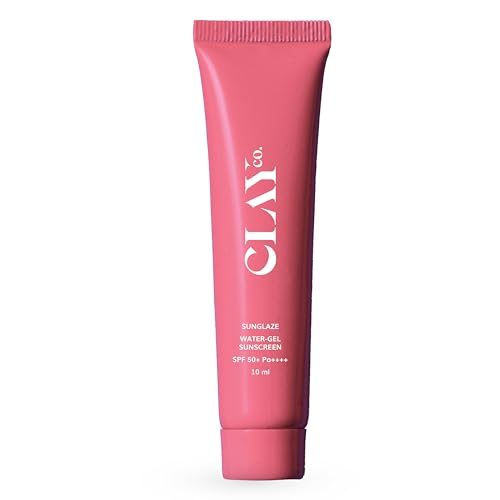 Image of Clayco Sunglaze Sunscreen SPF 50 PA++++ | Probiotic & Ceramide Infused Sun Screen | Lightweight, Non-Greasy | UVA, UVB & Blue Light Protection | Hydrating, Brightening