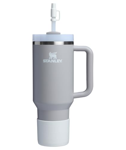 Image of Stanley Quencher Boot and Straw Cover Cap | Anti-Slip Silicone Protector for Tumbler with Handle | Accessory Set for Stainless Steel Drinking Cup | BPA-Free