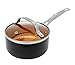 Gotham Steel 2 Quart Nonstick Saucepan Stock Pot Multipurpose Pot with Ultra Nonstick Diamond Surface, Includes Tempered Glass Lid-100% PFOA Free, Metal Utensil Safe, Easy Cleanup, Dishwasher Safe
