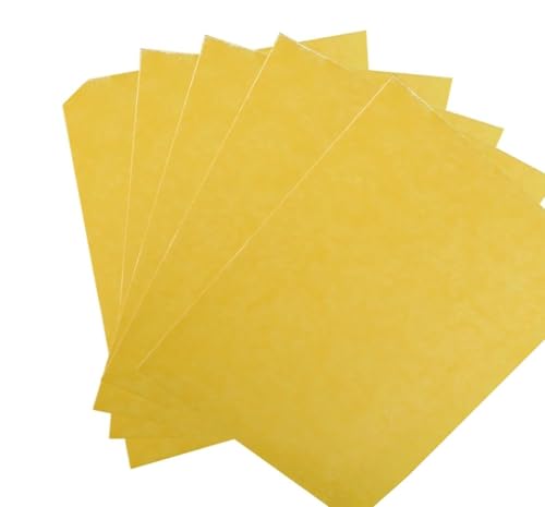 Epoxy Insulation Board - 0.8mm Thick Electrical Insulation Sheets for Industrial Applications, 3240 Grade, Yellow(20cmx20cm 5pcs)