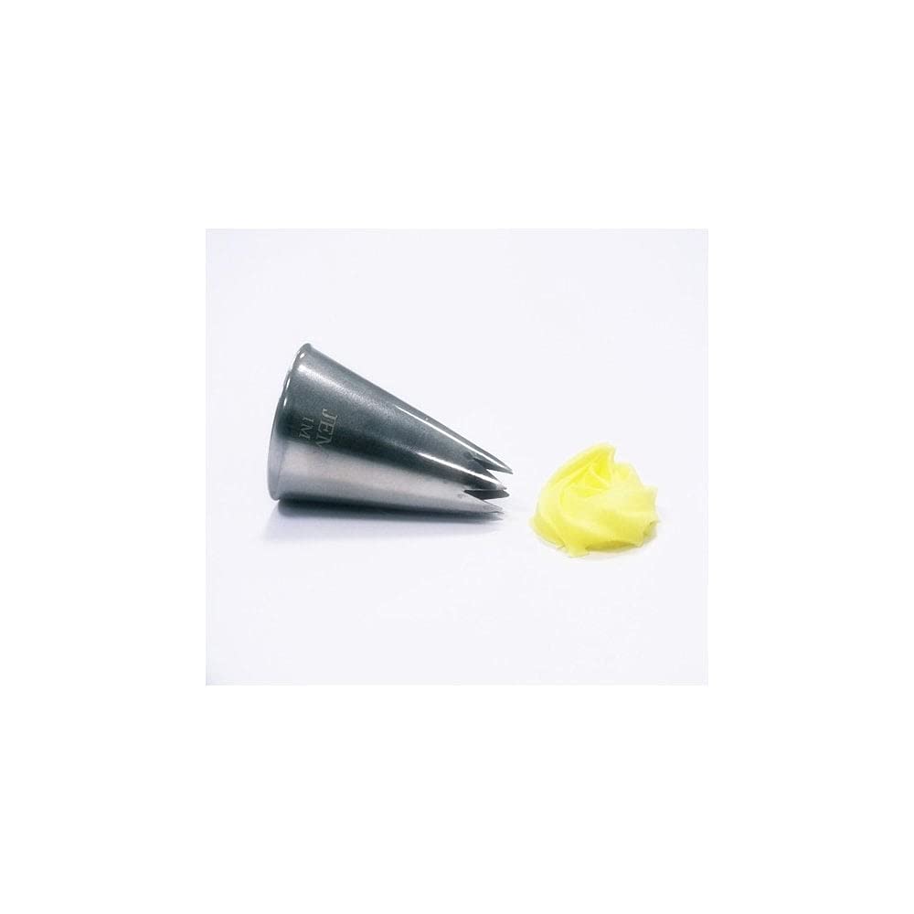 Kosh 6 Star 1M N1 Cake Decorating Icing Nozzle Bag - Stainless Steel Flower Reusable Tip (1 M, Medium) 3