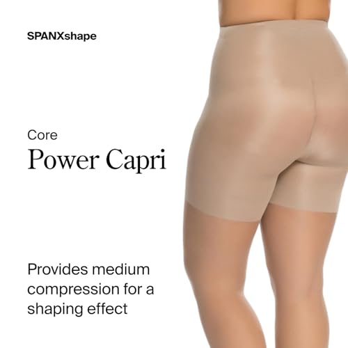 SPANX Power Capri - Body-Shaping Footless Pantyhose for Core Control - Adjustable Length - Comfortable Waistband2