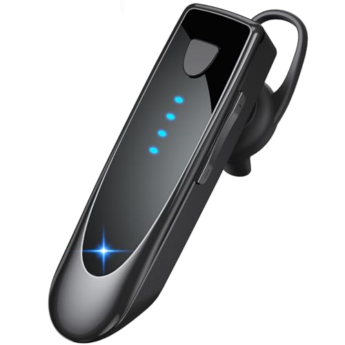 Bluetooth Earpiece, Wireless Handsfree with Noise Cancelling Mic, 20Hrs Call Time Bluetooth 5.4...