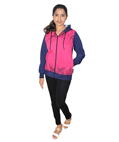 Image of Goodluck Women's Abstract Sweatshirt with Hoodies, Fleece Material Full Sleeves, (Pack of 1)