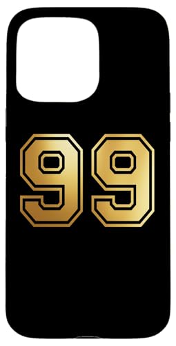 99 Number Ninety-Nine �`�[�� �X�|�[�c �O���t�B�b�N ��\�`�[���}�b�`���O �X�}�z�P�[�X iPhone 15 Pro Max �p