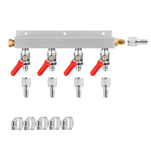 MRbrew CO2 Gas Manifold with 4-Way Splitter