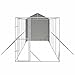 BARULUOAKLIFE Outdoor Dog Kennel with Galvanized Steel Frame and Polyethylene Roof, Large Pet Enclosure for Great Danes, Durable Weather-Resistant Shelter with UV Protection and Lockable