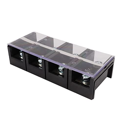 Bloque de terminales de cobre de 4 polos y 400A con bloques de tornillo para cableado 5