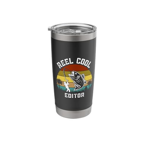 Reel Cool Fisherman Vintage Stainless Steel Tumbler