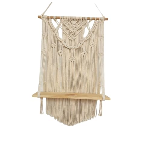 Étagère murale blanche bohème LOORGVEL pour intérieur chaleureux