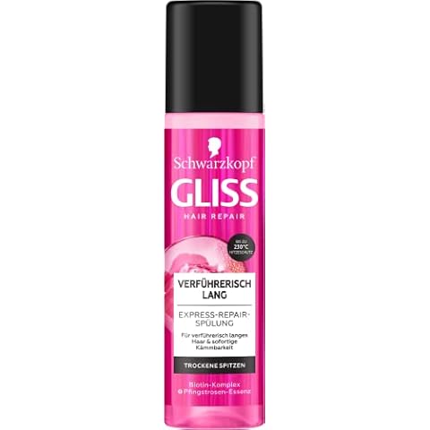 Gliss Express-Repair-Spülung Verführerisch Lang , Haarspülung für verführerisch langes Haar, Pflegespülung mit Hitzeschutz Cover