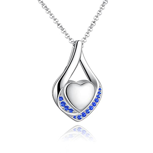 Collier en argent 925 pendentif cœur en zircone, un lien éternel à porter