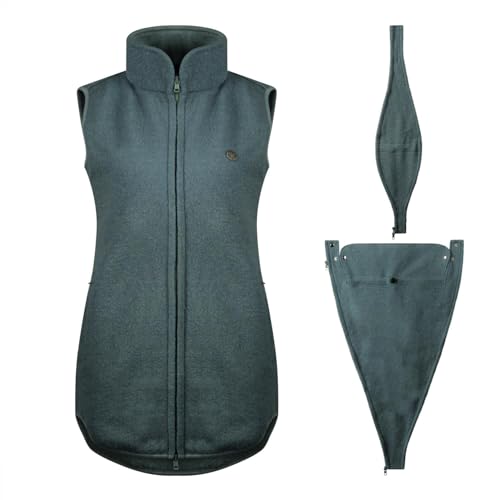 Viva la Mama – Wollweste Trageweste aus Wolle zum Babytragen Umstandsweste - PEVE - aquamarin - L