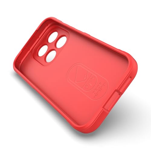 Image of for Xiaomi 17 Case Anti-Drop Soft TPU Rugged Phone Back Cover - Red