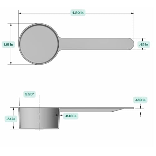 Image of 1.5 Tablespoon (23 mL) Long Handle Plastic Measuring Spoon for Coffee, Protein Powder, Pet Food, Spices, Grains, Dry Goods - Food-Grade BPA-Free (Pack of 10)