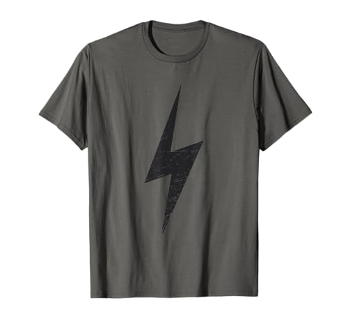Minimalistic Design With Lightning Bolt Grunge T-Shirt
