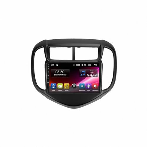 Radio Coche 2 DIN para viajar en Chevrolet Aveo con música de Carplay y navegación