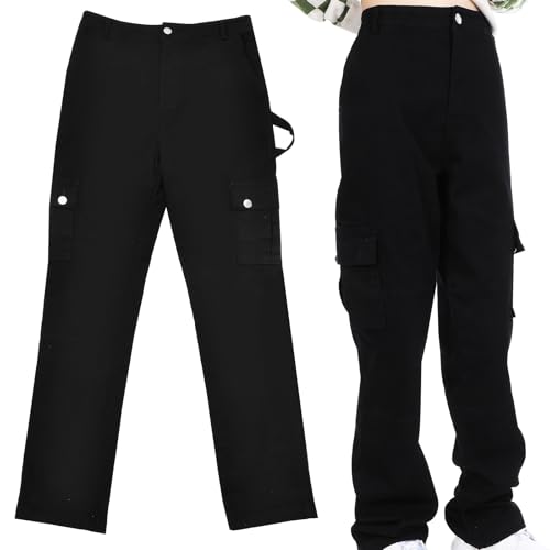 Pantalon Cargo Haute Femme FRCOLOR avec Poches pour le Quotidien