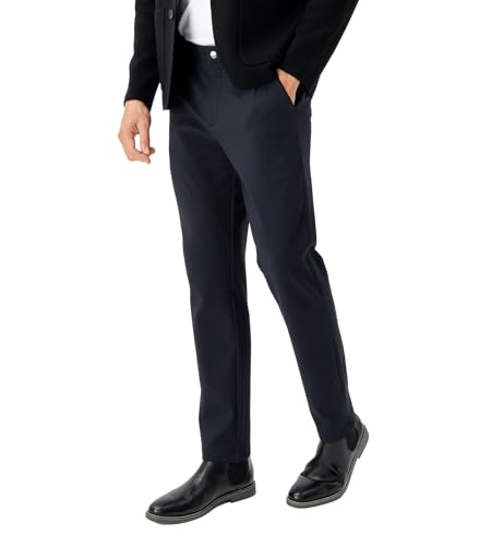 Mens Casual Dress Golf Pants Slacks Work Office Trousers Suit Slim Fit Skinny Outfit for Man3