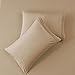 SONORO KATE Bed Sheet Set Super Soft Microfiber 1800 Thread Count Luxury Egyptian Sheets 16-Inch Deep Pocket，Wrinkle and Hypoallergenic-4 Piece (Taupe, Queen)