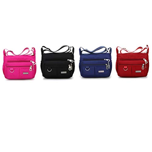 Bolsa feminina de ombro, transversal e bolsa de mão, com estilo casual simples, espaçosa e de tecido