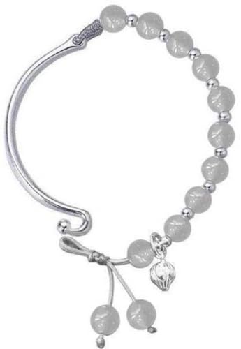 Bracelet S999 demi-jonc ajustable en argent pour un style élégant au quotidien