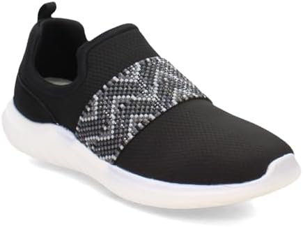 Clarks Women's Nova Way Sneaker, Black Combi Textile, 8 | Image 3
