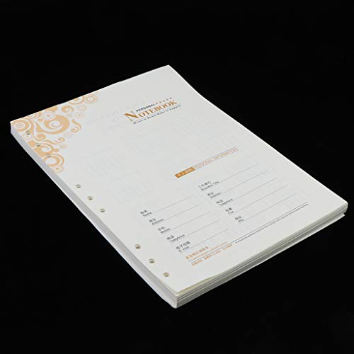 80 vellen notitiepapier, gelinieerd, B5, navulinleg vervanging voor notitieboeken, organizer, afsprakenplanner, ringband… - Image 6