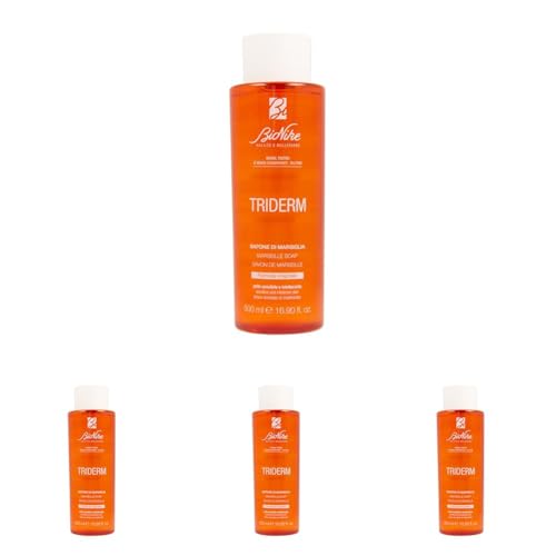 Sapone Liquido di Marsiglia per Pelli Sensibili e Intolleranti Detergente per Lav Il pacchetto può variare Confezione da 4