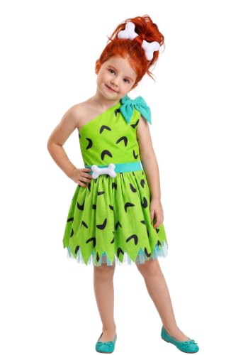 The Flintstones Pebbles Flintstone Girl's Costume Dress | Flintstones Costumes Small