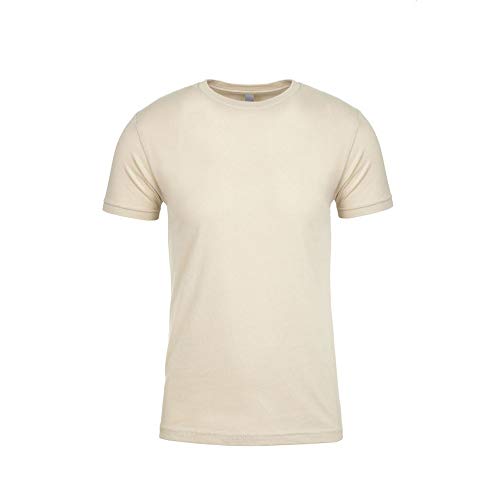 Next Level Adults Unisex Crew Neck T-Shirt (XS) (Cream)