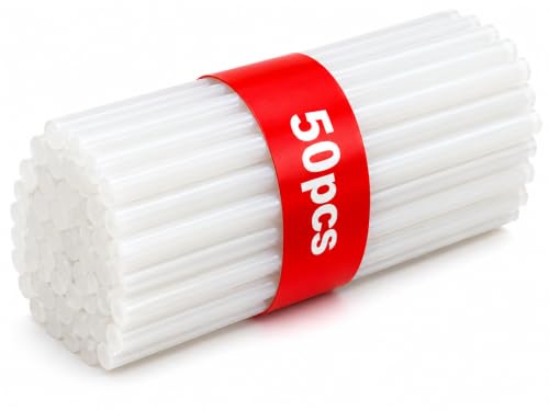Image of Electronic Spices Mini Transparent 11mm Hot Melt Glue Sticks | Strong Adhesive for DIY Crafts, Art Projects, & Home Repairs | Universal Mini Glue Gun Sticks (Pack of 50p)