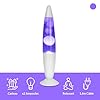 GIFTMARKET - Lampe à lave violette. Lampe de chevet avec 2 ampoules incluses. Cadeau amusant pour les adolescents. Lampe rétro de 34 x 8,5 cm.