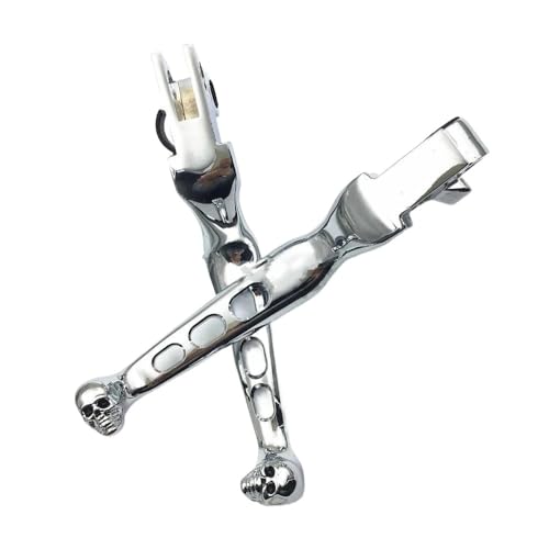 Verstellbar Brembeshebel Für Harley Für D&avidson Fat Boy Dyna Road King FX XL FL Ultra Aftermarket Motorrad Teile Schädel Bremse Kupplung Hebel(3 MT241-020A-CD)