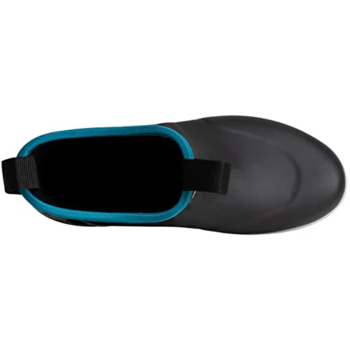 Image of Women's Waterproof Ankle Rain Boots, Rubber Deck & Fishing Boots | Neoprene Lining, EVA Foam Insole, Slip-Resistant Non-Marking Outsole for Comfortable Traction on Boats, Farms & Wet Ground