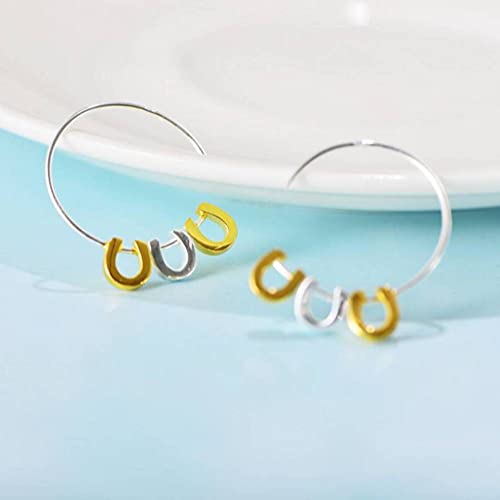 Pendiente para mujer minimalista con forma de U y estilo simple 2