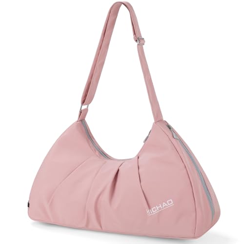 20L Small Gym Duffel Bag with Shoe Compartment for Women, Sports Duffle Bag with Wet Pocket, Pink