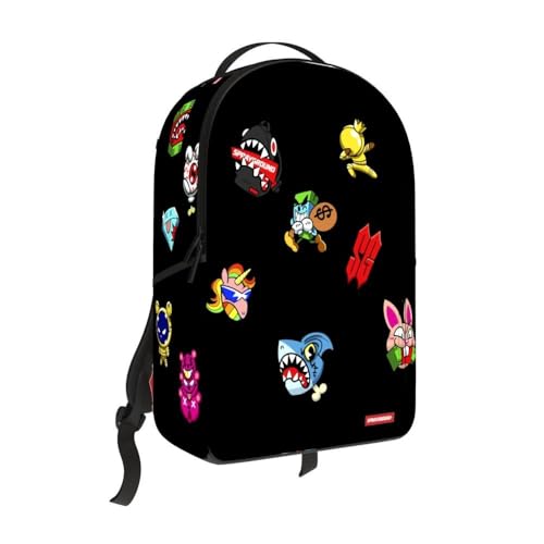 Sprayground All Verco Shark Gang DLX Special Backpack, Black, Unisex